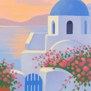 Paint and Sip 01.28.2026 - Santorini Coast